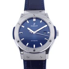 HUBLOT Classic Fusion Titanium Blue  511.NX.7170.RX  mens watch