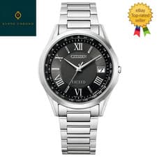 Citizen EXCEED CB1110-61E Silver Black Dial Titanium Men Japan Watch NEW