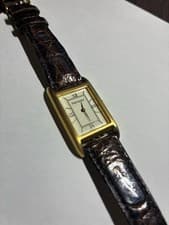 Yves Saint Laurent Vintage Quartz Watch 4625-E68176 White Dial Rectangular