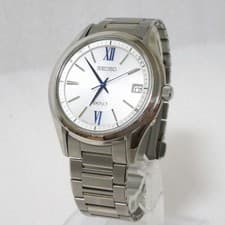 Seiko Dolce Dress Watch SADZ185 Blue Hands White Dial Mens Vintage Rare