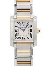 CARTIER Tank Française Mm W2TA0003 White Unisex Used Watch #31031
