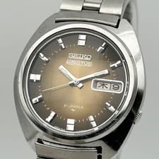 Seiko Actus Gold 7019 7350 Automatic Dress Watch 33.7mm Mens wrist 18cm