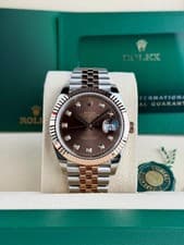 Rolex DATEJUST 41 126331 Chocolate Diamond Fluted Jubilee 2026 Unworn 126331