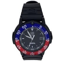 Import duty included for US buyers  LUMINOX Quartz Analog Watch Black Rubber Ban