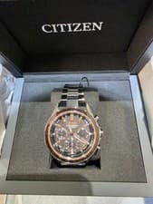 CITIZEN Attesa CC4074-61W Analog Men's Watch Black Titunium Gold Eco-drive Solar