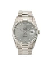 Rolex Day-date 36 / Silver Diamond Dial / 1997 / 18239