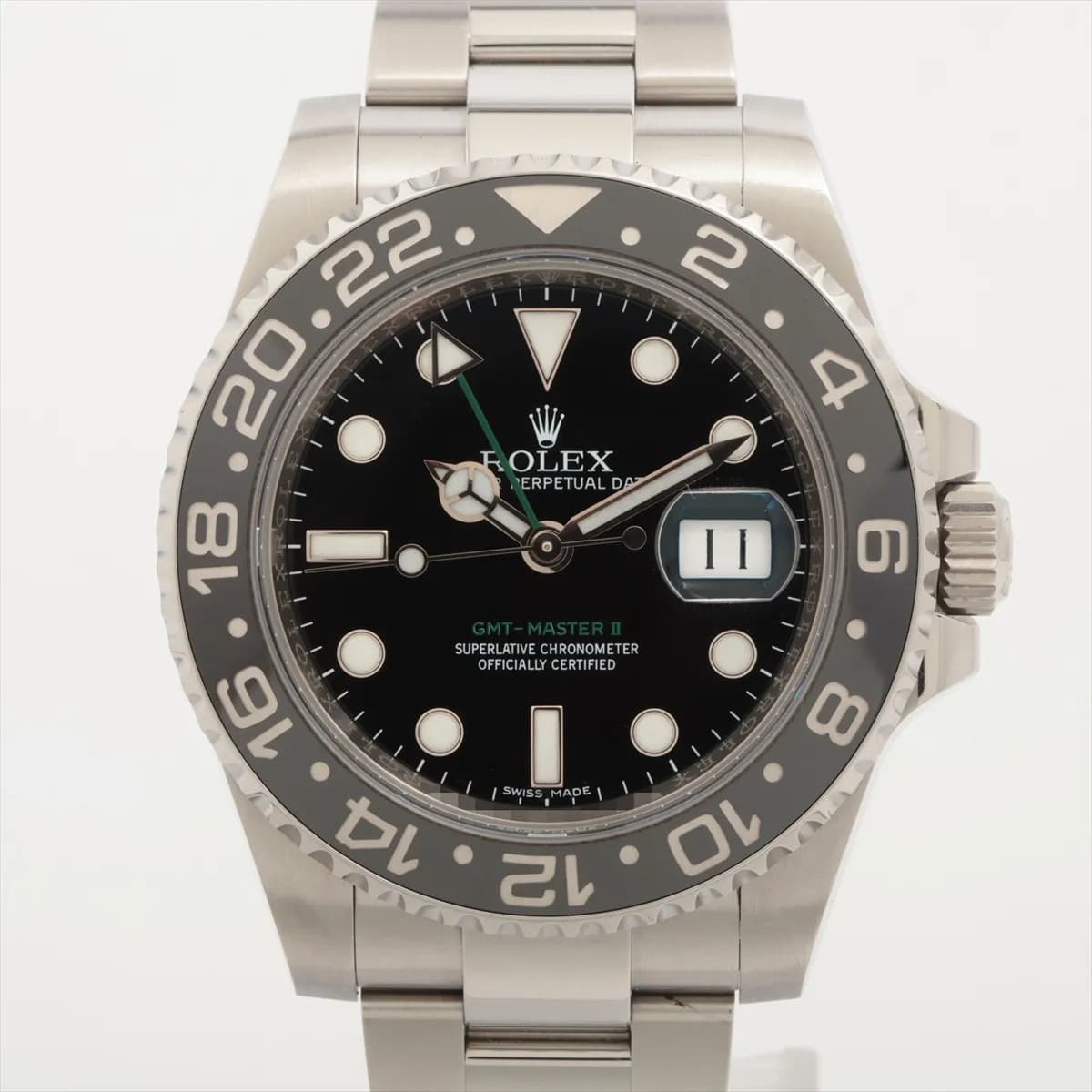 Rolex GMT Master II 116710LN SS SS AT black dial 2 Extra Links