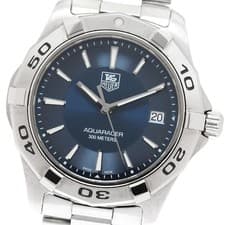 TAG HEUER WAP1112 Aquaracer Date Quartz Men's Watch From Japan G0419