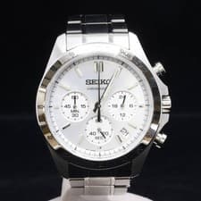 Genuine SEIKO Spirit Chronograph 8T63-00D0 SS Quartz Men's Watch