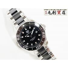 TAG HEUER Aquaracer WAY141C.BA0918 Ceramic 11P Diamond Quartz Ladies Watch from