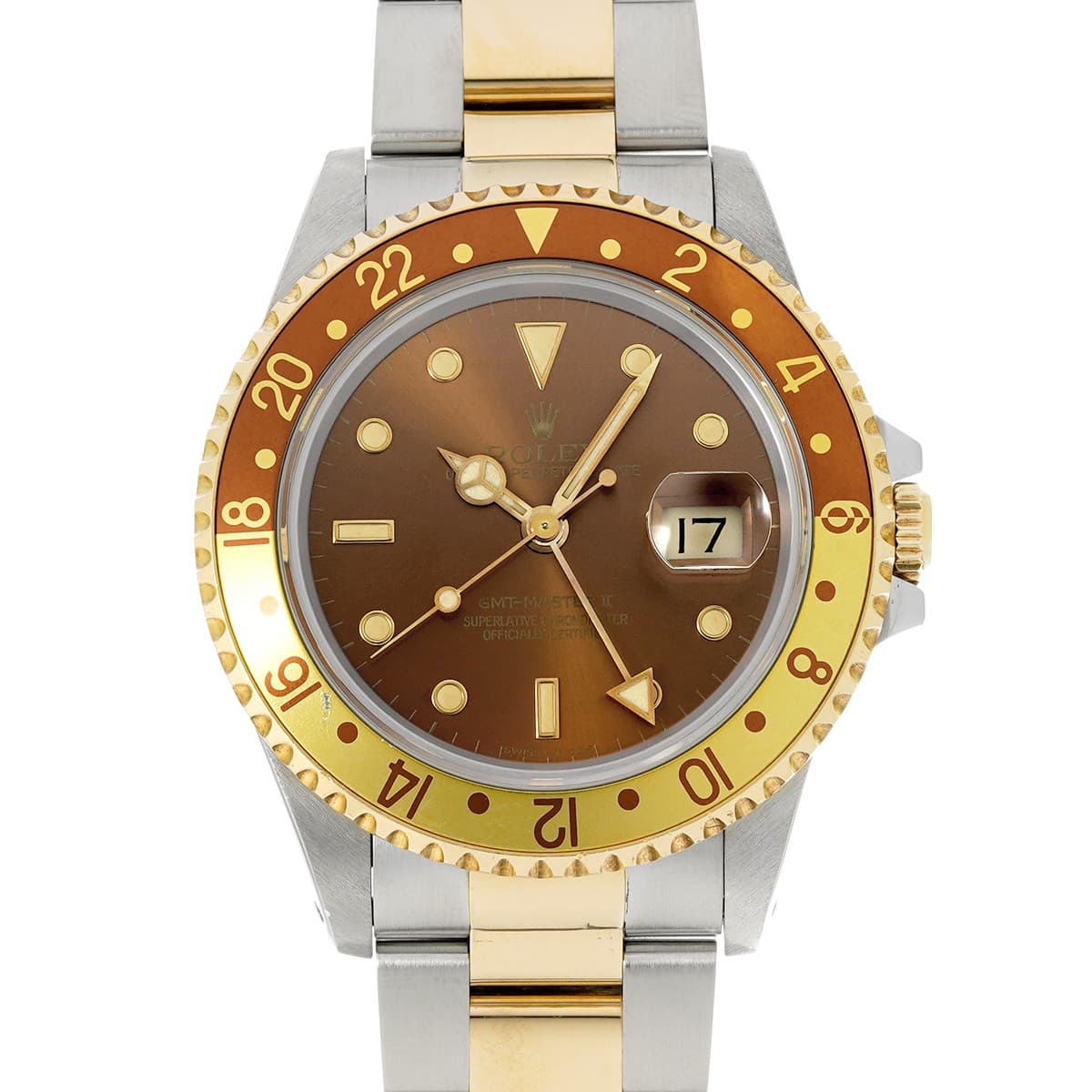 ROLEX GMT-MasterII 16713 Brown WATCH 718104