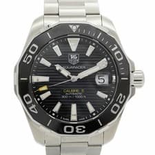 TAG Heuer Aquaracer WAY211A Black Dial Watch Men s from JAPAN