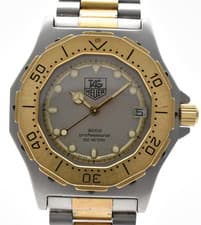 [Exc+5] TAG Heuer 3000 Professional 934.213 Two-Tone 35mm Midsize Diver Quartz