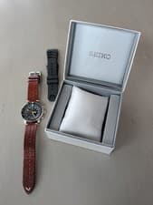 RARE Seiko Pilot Flight master SNA411P1 Chronograph 7T62-0EB0 Black Dial Watch