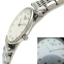 Longines La Grande Classique White Diamond Dial Stainless Ladies Watch L42094876