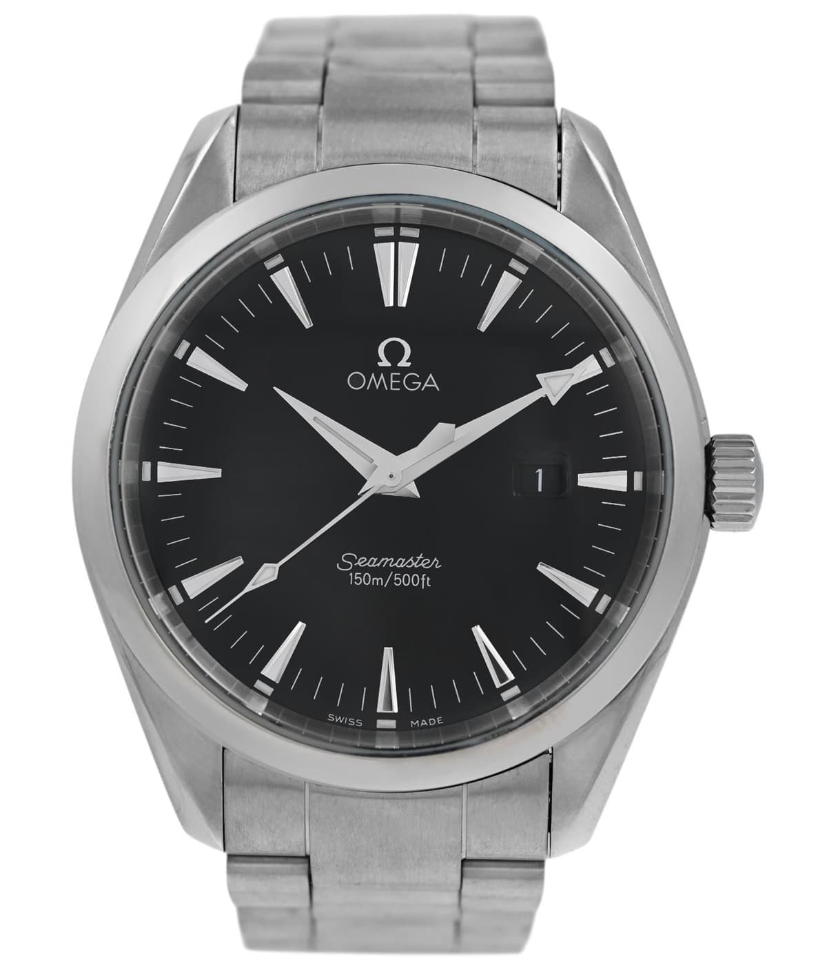 Omega Seamaster Aqua Terra 2517.50 Date Black Dial Steel 39MM Men's Quartz Watch