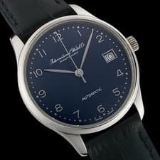 IWC Portugieser Automatic 3532-002 41mm Pt950 Platinum Dial Leather Strap #SU021