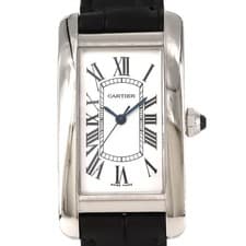 Authentic Cartier Tank AmericanMM WSTA0017 Stainless Steel Mechanical Automa...