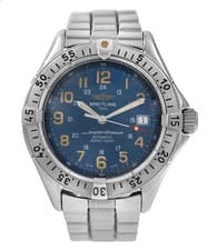 Breitling Colt SuperOcean A17040 Blue Dial Date Steel 41MM Men's Automatic Watch