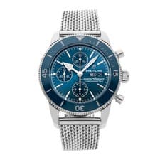 Breitling Superocean Heritage Chrono Steel Auto 44mm Blue Watch A13313161C1A1