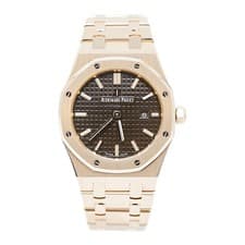 Audemars Piguet Royal Oak Ladies 33mm Choc Dial Bracelet 67650OR Complete 2013