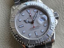 ROLEX YACHT-MASTER Platinum Dial &Bezel Steel 16622 40mm A Serial