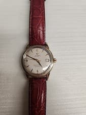 VINTAGE 1949 Omega 17J Seamaster Calender 14K Gold  AUTOMATIC  Watch Working!!