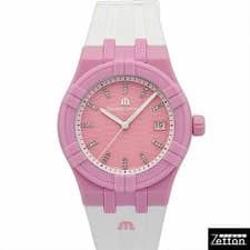 Maurice Lacroix Icon Tide Watch Pink 40mm Ocean Bound Plastic