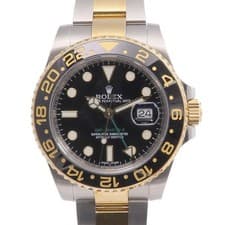 ROLEX GMT Master II 116713LN Automatic Watch 18K Yellow Gold Stainless Steel