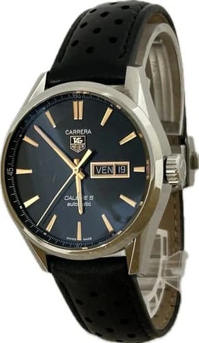 Tag Heuer Carrera Caliber 5 WAR201C 41mm Automatic Mens Watch Excellent A5073