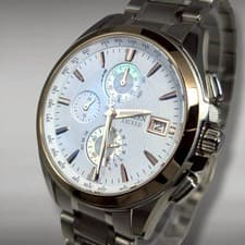 [Excellent] Citizen Exceed H800 Titanium Radio Solar Men's Watch From Japan