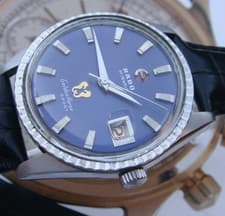 Rado Golden Horse sport 30jwl mens vintage watch midnight blue dial fluted bezel