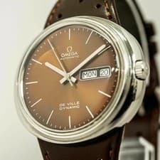 *NEAR MINT* Vintage OMEGA De Ville Dynamic TOOL.107 AT German Day/Date 41mm Mens