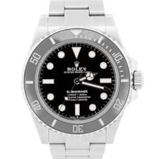 2020 PAPERS Rolex Submariner No-Date BLACK Steel 41mm Ceramic 124060 LN BOX