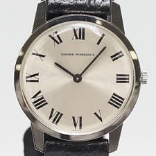 Girard Perregaux 0029700 Hand Winding Silver Dial Mens Wristwatch Luxury