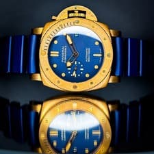 2023 Panerai Submersible Blue Dial Bronzo PAM01074 Box & Papers Warranty 12/2031