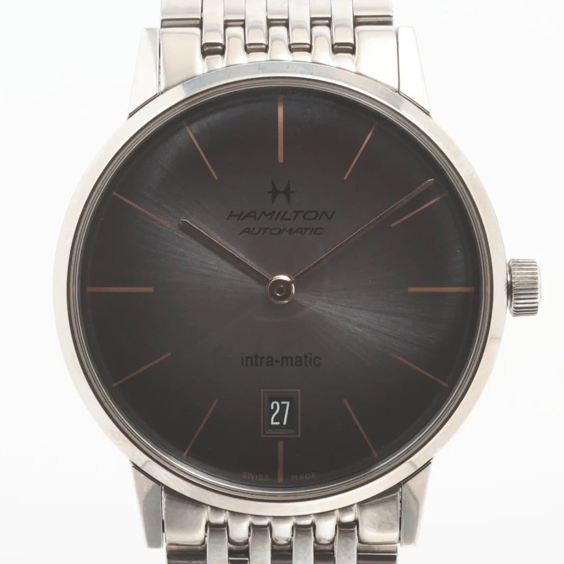 Hamilton American Classic Intramatic H38455181 Auto Gray Dial 38mm See-Through