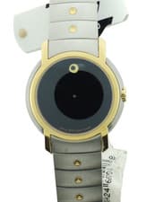 MOVADO Sport Luxury Black Dial Two-Tone Women's Watch - 50% OFF RETAIL PRICE