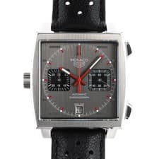 TAG Heuer Monaco Vintage CAW211B.FC6241 Gray 38mm Chronograph Authentic