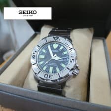 SEIKO SKX779KC Black Monster Automatic Watch 200M Diver Ready Genuine
