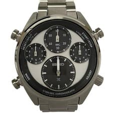 Seiko PROSPEX SBER001/8A50-00A0 Men's Chronograph Silver Black Used From Japan
