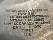 vintage rare Hamilton Type 1 Navigation FAPD 5101 For PART REPAIR PLS READ