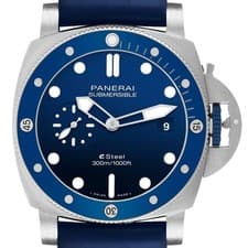 Panerai Submersible QuarantaQuattro 44 Steel Mens Watch PAM01289 Box Papers