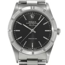 Rolex Air King 14010 N Serial 1992 Men's Black Stainless Automatic #W1537