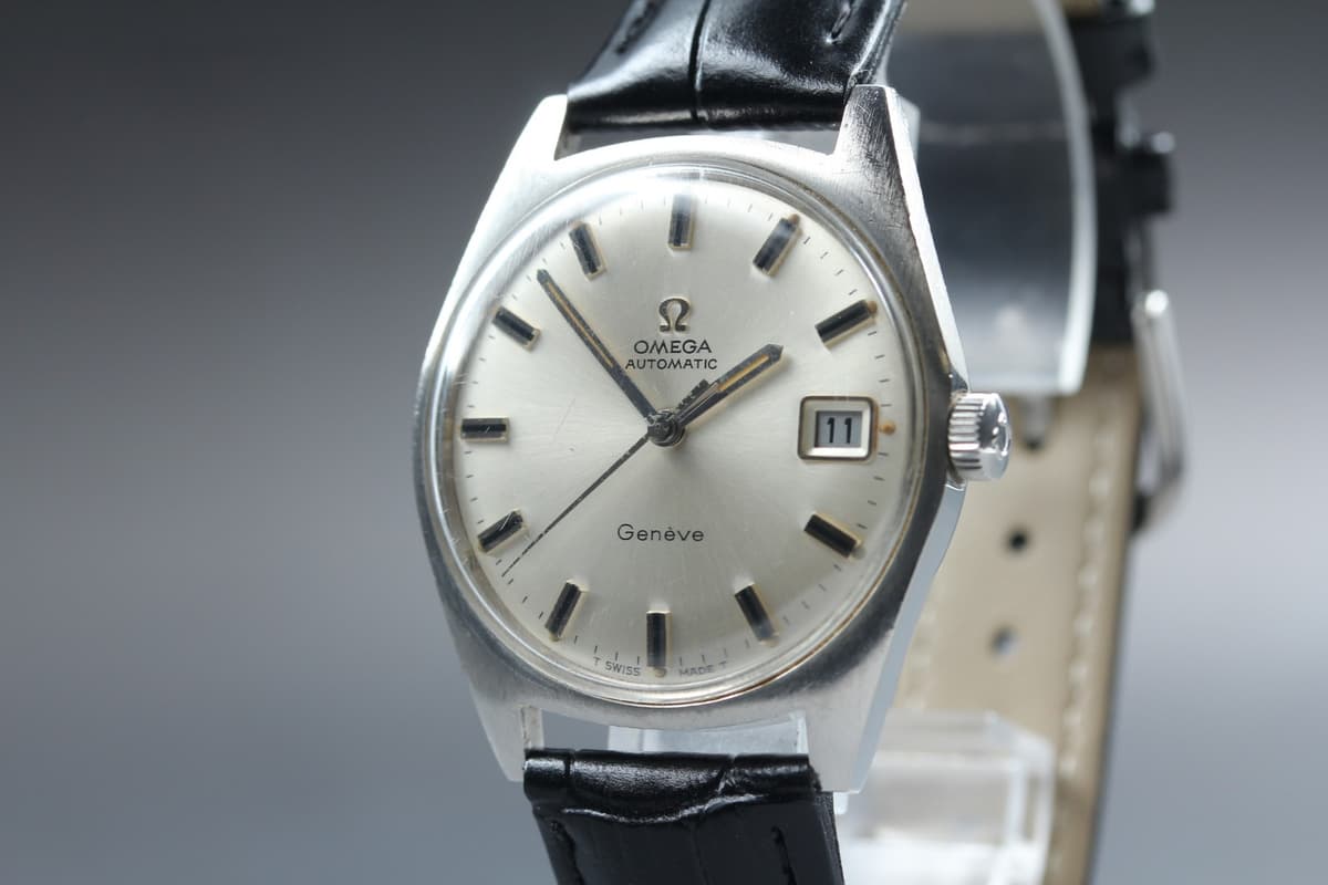1968 Near MINT OMEGA Geneve 34mm 166.041 Automatic Silver Dial Men's Vintage