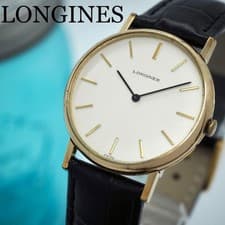LONGINES Vintage Manual Men's Watch New Strap 33mm