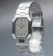 Vintage 1981 N MINT Seiko Credor 9300-5050 Gerald Genta Silver Quartz Mens Watch