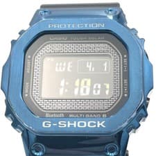 Casio G-Shock Blue Solar Radio Bluetooth GMW-B5000G-2JF Digital Men's Watch Used