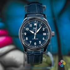 IWC Pilot’s Watch Automatic 36mm Blue Sunburst Dial IW324008