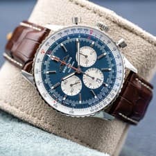 Breitling Navitimer Chronograph Blue Dial 46mm 2025 Box Papers